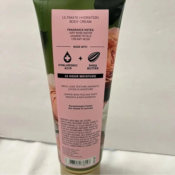 Bath & Body Works Rose Body Cream Ultra Hydration 8 OZ. 24 Hour Moisture - Picture 3 of 7